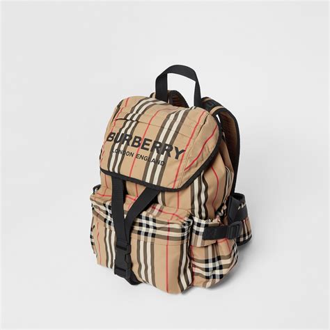 burberry monogram print nylon backpack.